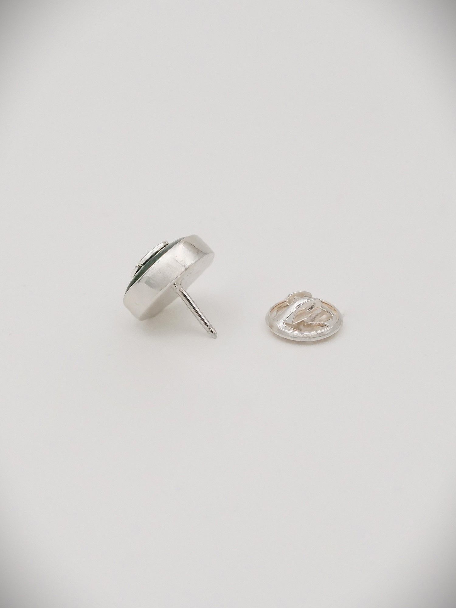 Moko Pounamu - BrainTree Lapel Pin Kahurangi and Sterling Silver BT2