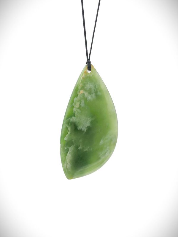 Moko Pounamu Roimata (Teardrop) NZ Genuine Kahurangi Flower Greenstone - Ngataringa Moko Pounamu Roimata (Teardrop) NZ Genuine Kahurangi Flower Greenstone - Ngataringa