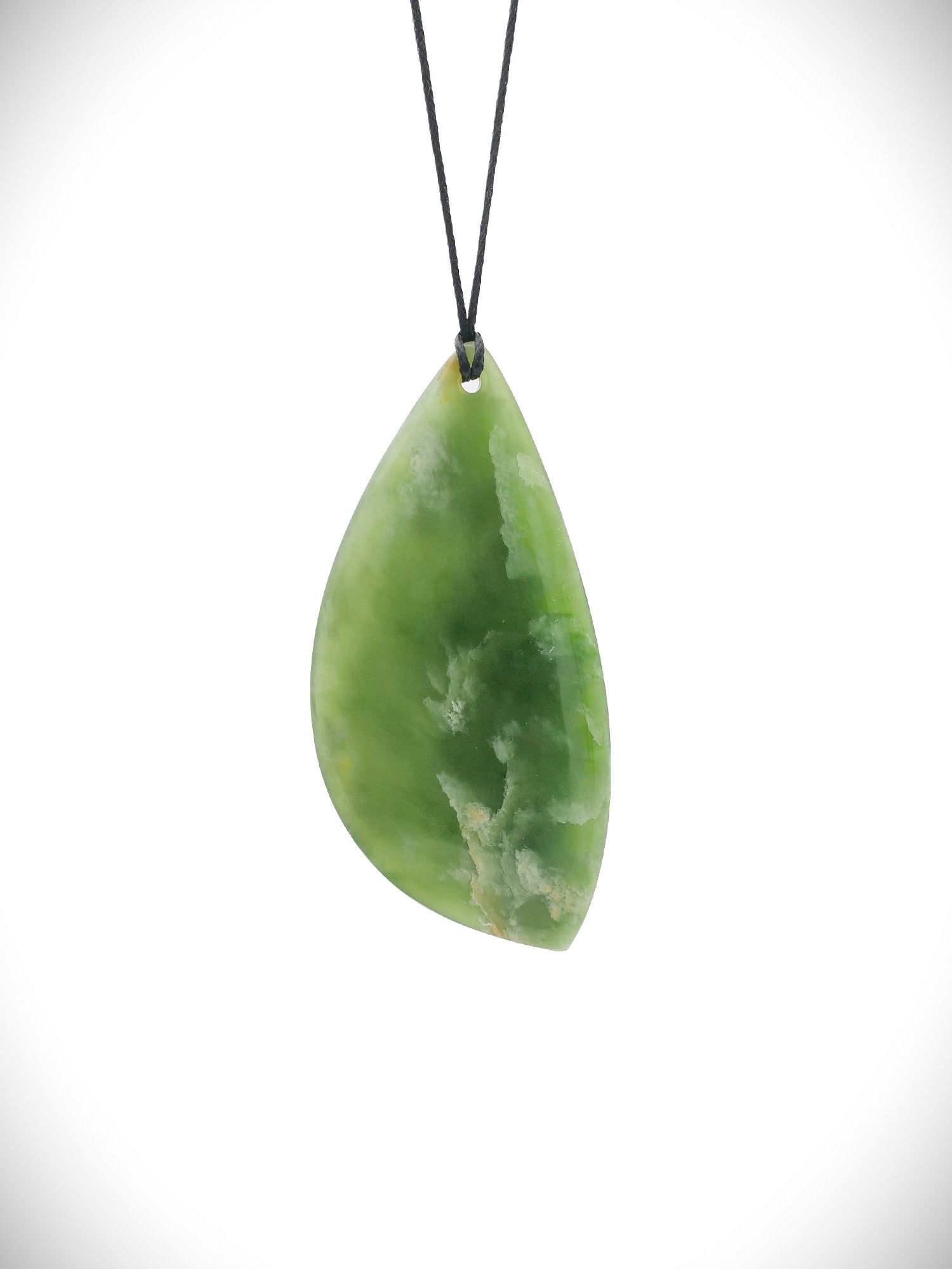 Moko Pounamu Roimata (Teardrop) NZ Genuine Kahurangi Flower Greenstone - Ngataringa
