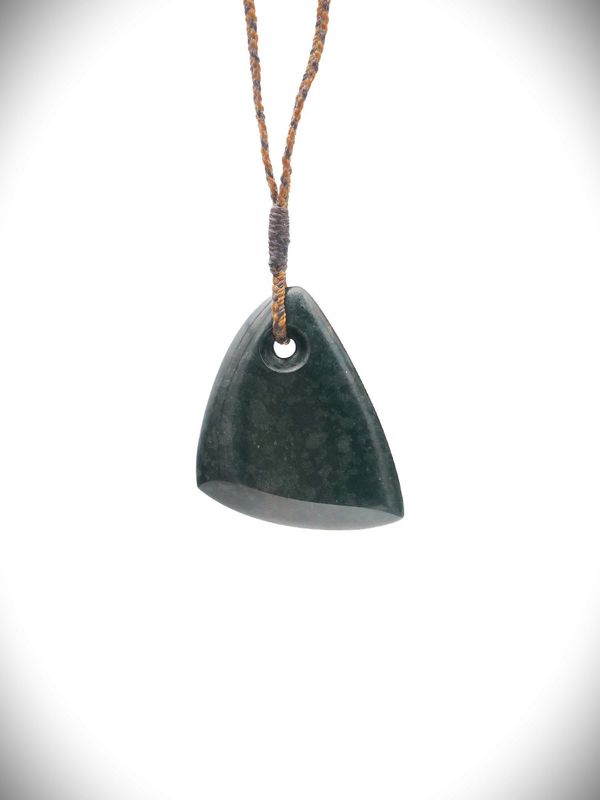 Moko Pounamu Kuru (Drop) NZ Genuine Tangiwai Greenstone - Pukete Moko Pounamu Kuru (Drop) NZ Genuine Tangiwai Greenstone - Pukete