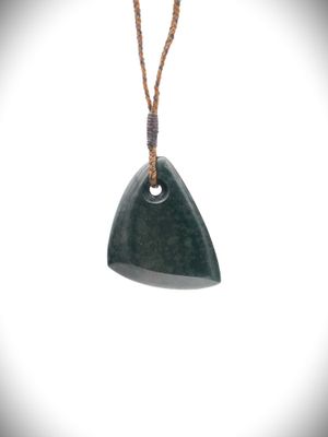Moko Pounamu Kuru (Drop) NZ Genuine Tangiwai Greenstone - Pukete