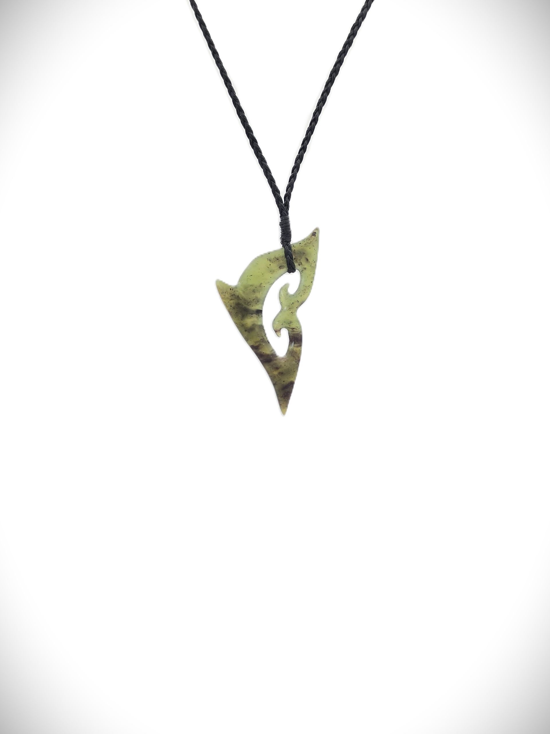 Moko Pounamu Contemporary Koru NZ Genuine Hapopo Greenstone - Rawhiti