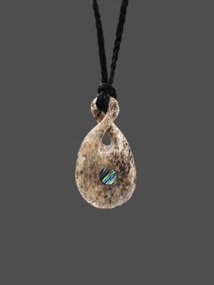 Moko Pounamu Pikorua Whale Bone Carving - Aorere SALE Moko Pounamu Pikorua Whale Bone Carving - Aorere SALE