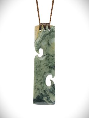 Moko Pounamu Toki NZ Genuine (Nelson) Te Tau Ihu Kokopu Greenstone - Porangahau
