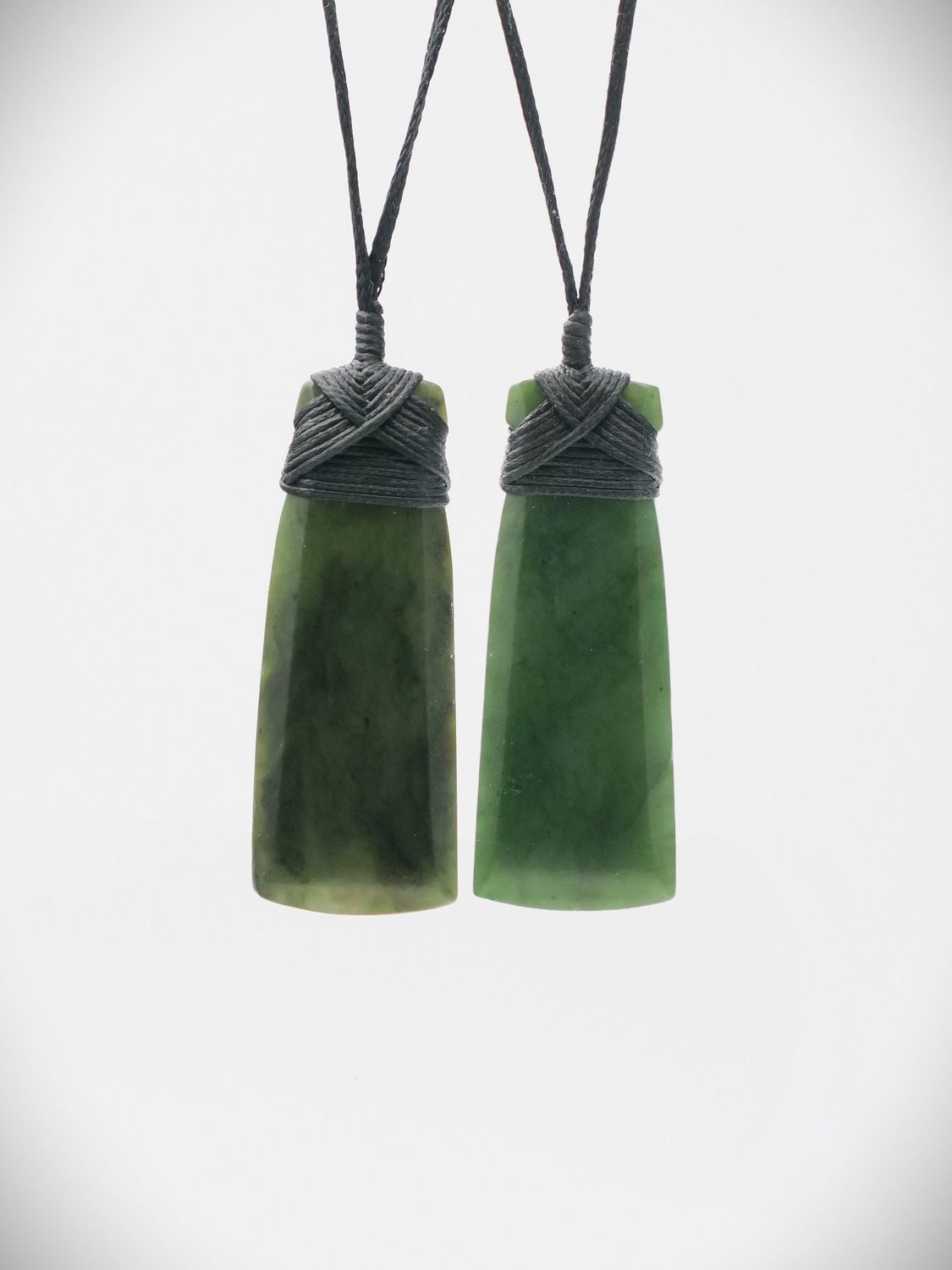 Toki Bundle #2 - Large Dark Green NZ Genuine Kawakawa Pounamu - 2 carvings for $220