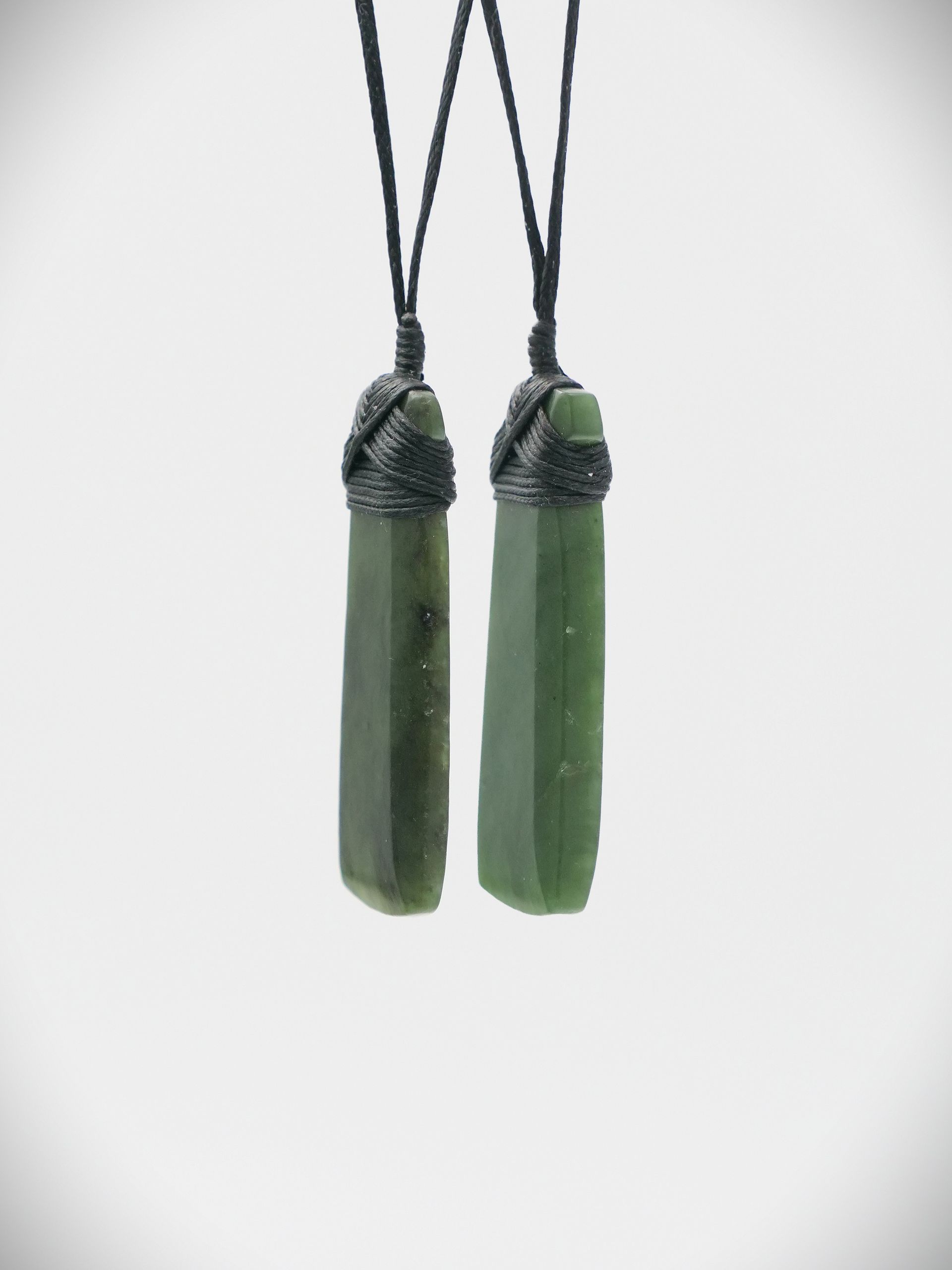 Toki Bundle #2 - Large Dark Green NZ Genuine Kawakawa Pounamu - 2 carvings for $220