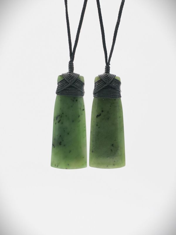 Toki Bundle #3 - Large Light Green NZ Genuine Kawakawa Pounamu - 2 carvings for $220