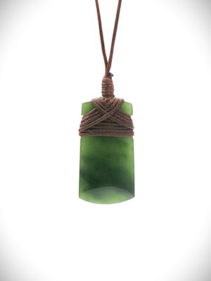 Moko Pounamu Greenstone Toki NZ Genuine Greenstone - Okura