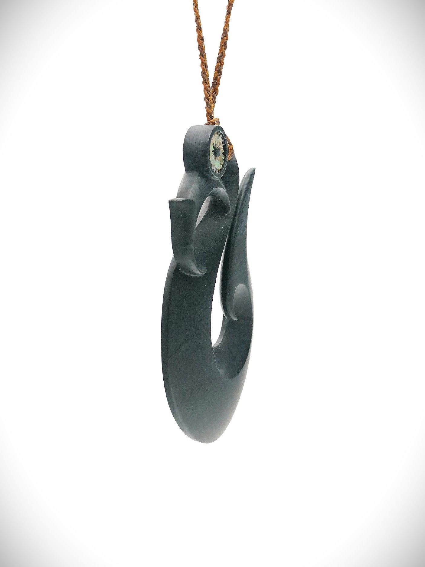 Moko Pounamu Manaia NZ Genuine Pakohe (Argillite) - Remuera