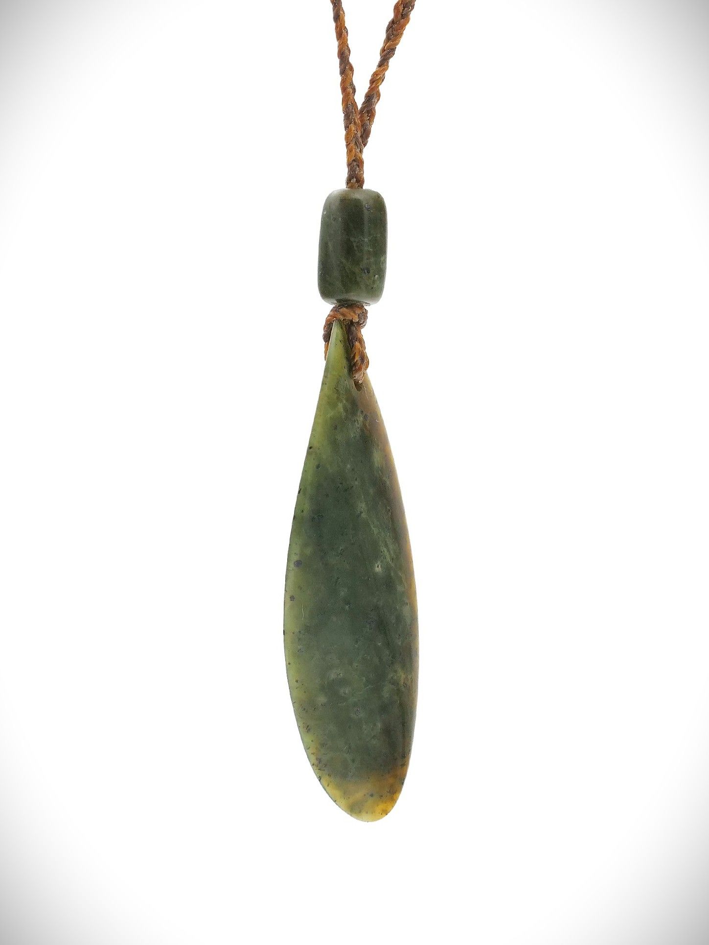 Moko Pounamu Roimata Genuine NZ Tangiwai Greenstone - Mangapu