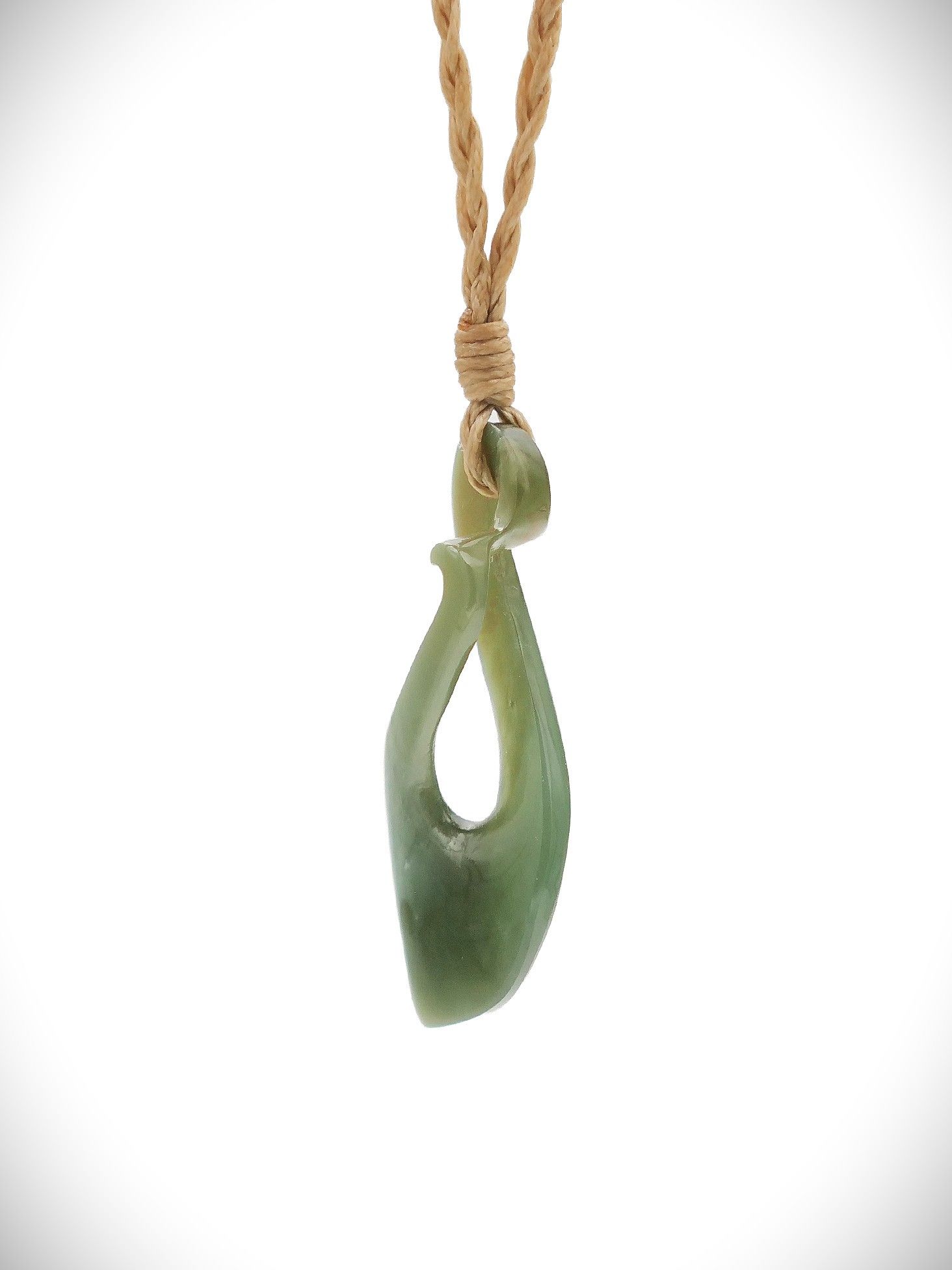 Moko Pounamu Pikorua (Twist) Genuine NZ Inanga Greenstone - Takapuna