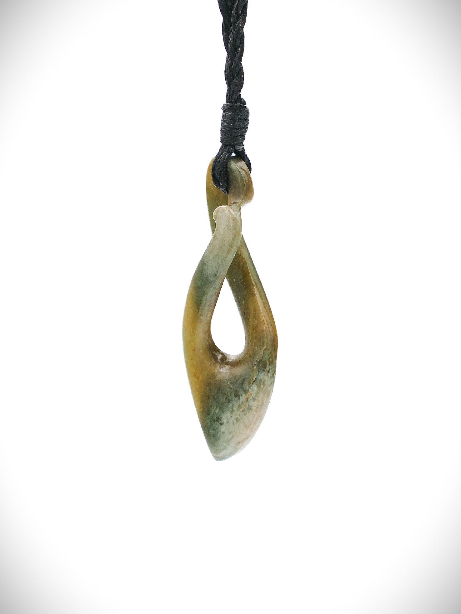 Moko Pounamu Pikorua (Twist) Genuine NZ Raukaraka Greenstone - Mairangi