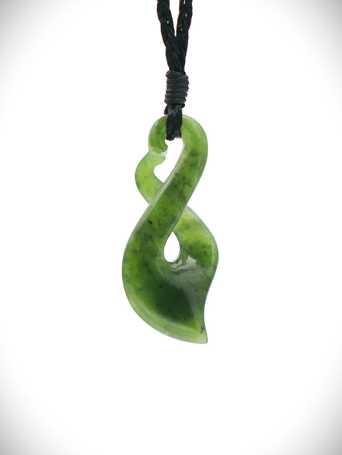 Moko Pounamu Pikorua (Twist) Genuine NZ Kahurangi Greenstone - Paremoremo