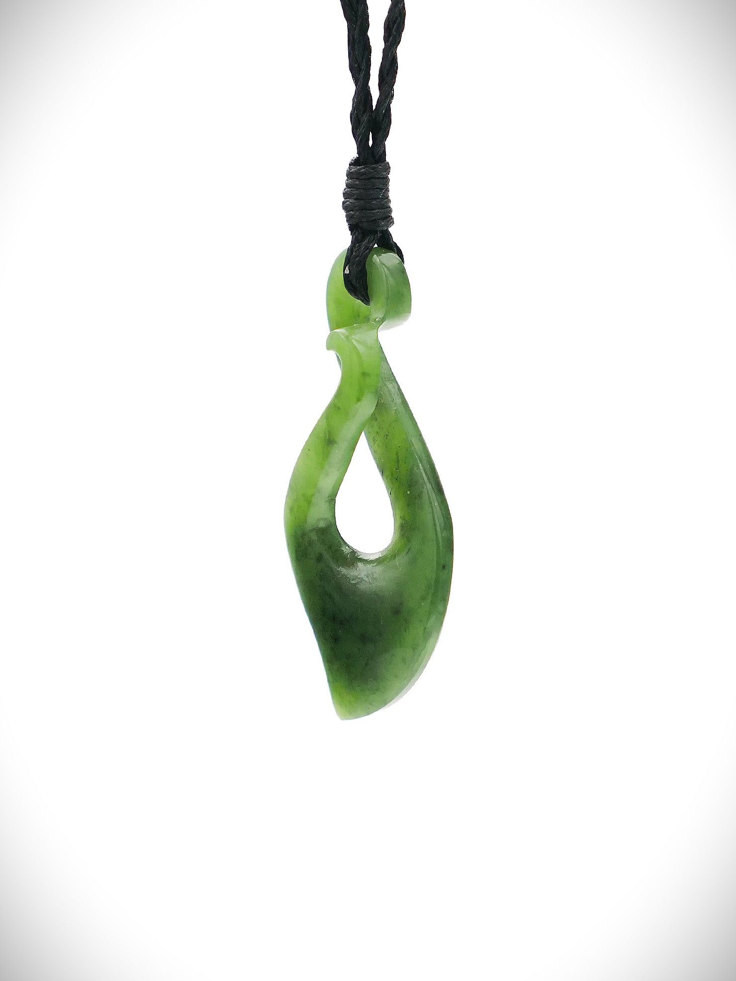 Moko Pounamu Pikorua (Twist) Genuine NZ Kahurangi Greenstone - Paremoremo