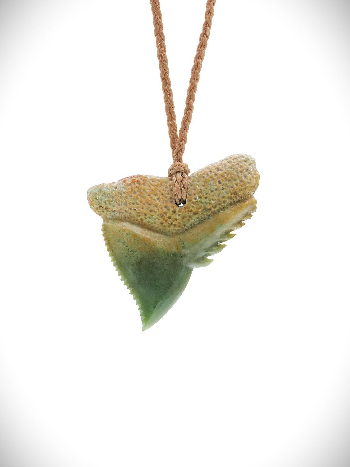 Moko Pounamu Mako Mau (Shark Tooth) Genuine NZ Marsden Flower Pounamu Greenstone - Hauraki Moko Pounamu Mako Mau (Shark Tooth) Genuine NZ Marsden Flower Pounamu Greenstone - Hauraki