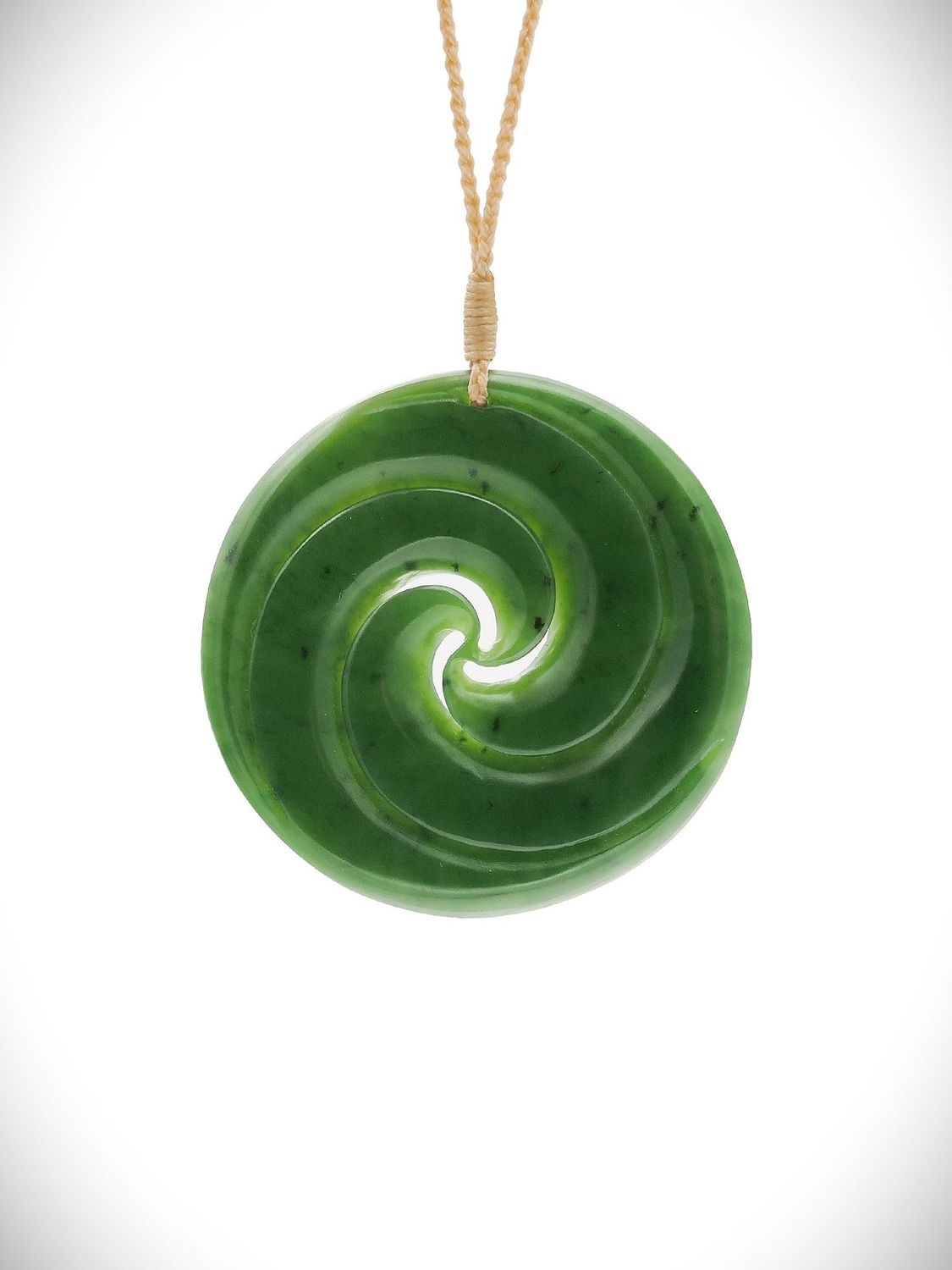 Moko Pounamu Triple Koru Genuine NZ Kahurangi Greenstone - Mokoroa Moko Pounamu Triple Koru Genuine NZ Kahurangi Greenstone - Mokoroa