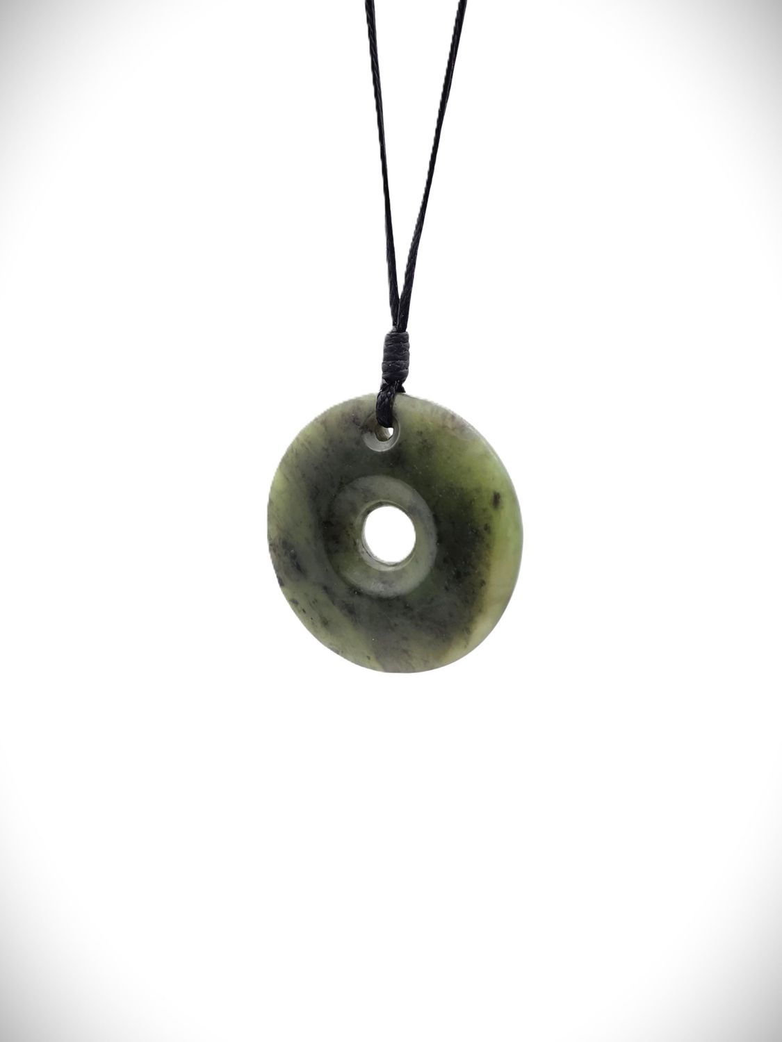 Moko Pounamu Porohita (Disc) Genuine NZ Hapopo Greenstone - Aukati