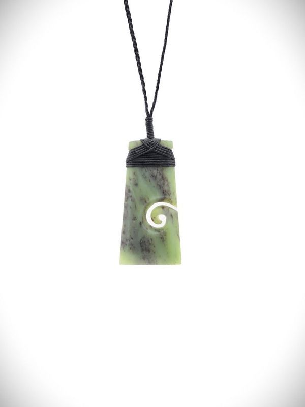 Moko Pounamu Toki NZ Genuine Hapopo Greenstone - Moko Pounamu Toki NZ Genuine Hapopo Greenstone -