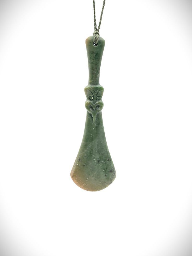 Moko Pounamu Hei Tiki NZ Genuine Kahotea Greenstone - Whakamaru Moko Pounamu Hei Tiki NZ Genuine Kahotea Greenstone - Whakamaru