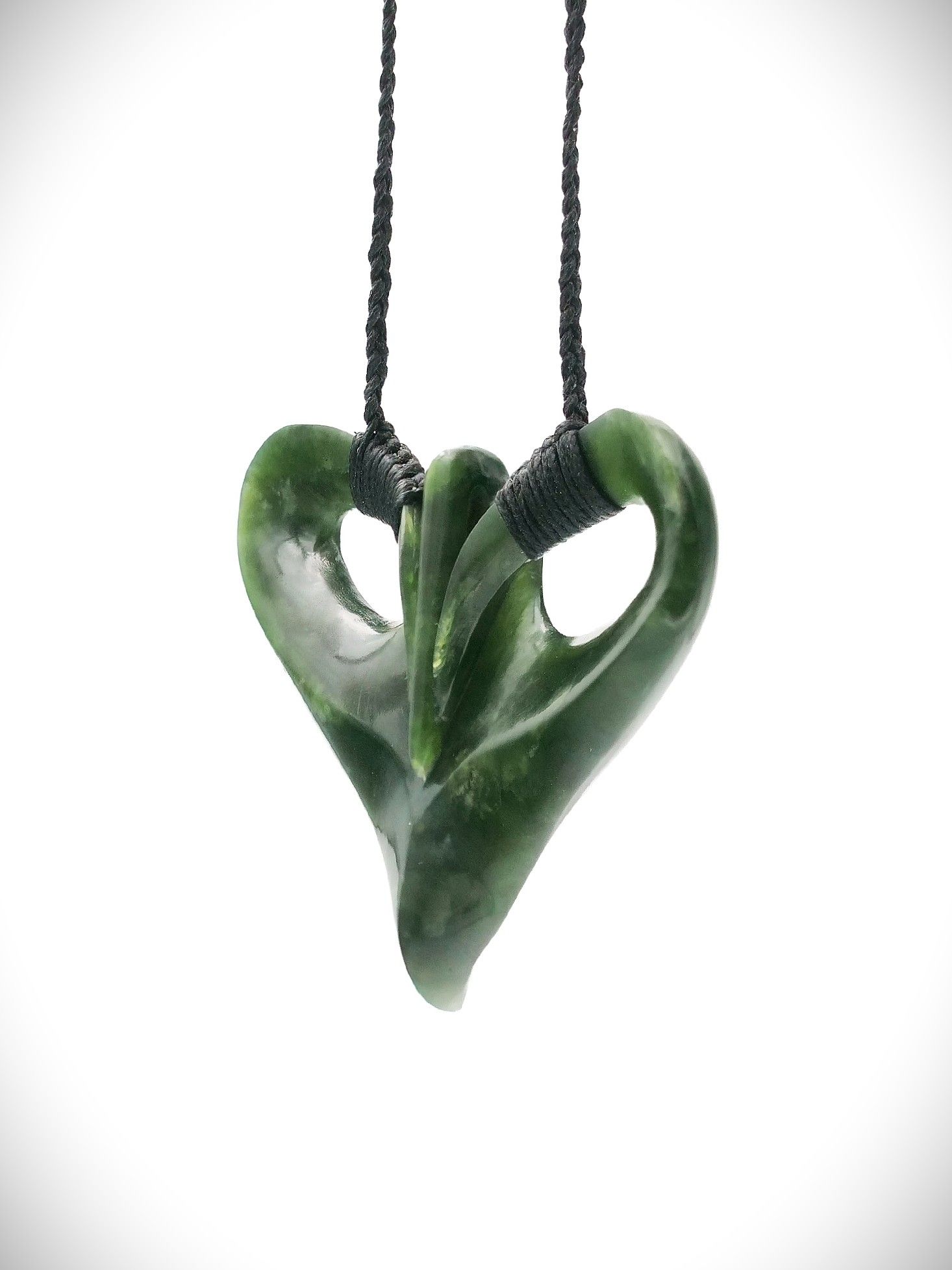 Moko Pounamu Te Whai Rahi (Manta Ray) NZ Genuine Kawakawa Greenstone - Arirang