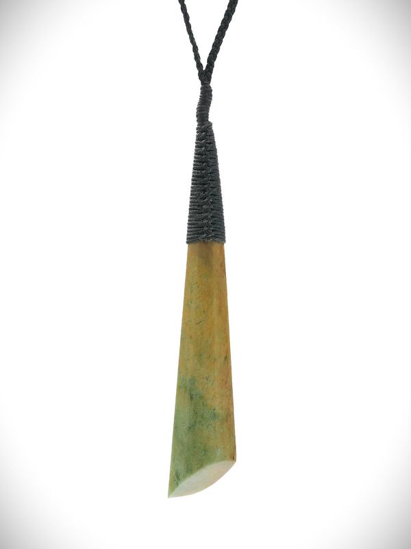 Moko Pounamu Toki NZ Genuine Raukaraka Greenstone - Pouto