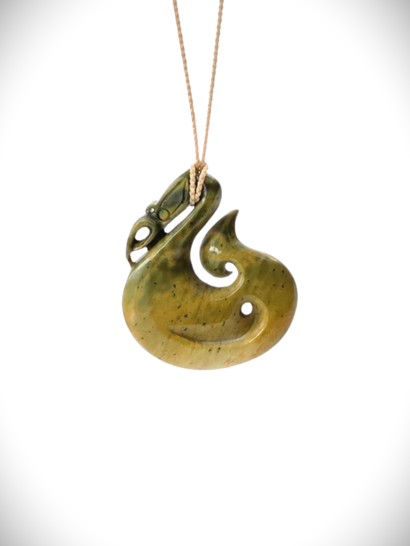 Moko Pounamu Manaia NZ Genuine Raukaraka Greenstone - Karori