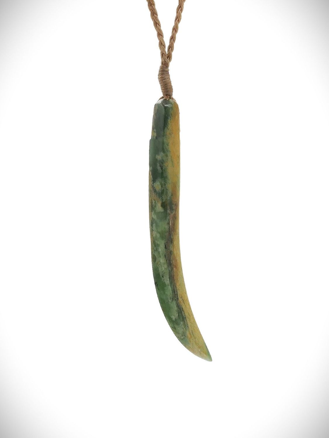 Moko Pounamu Kapeu NZ Genuine Marsden Flower Greenstone - Waikare