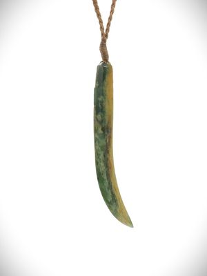 Moko Pounamu Kapeu NZ Genuine Marsden Flower Greenstone - Waikare