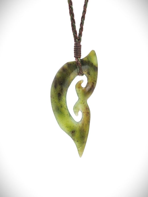 Moko Pounamu Contemporary Koru NZ Genuine Totoweka Greenstone - Mahurangi Moko Pounamu Contemporary Koru NZ Genuine Totoweka Greenstone - Mahurangi
