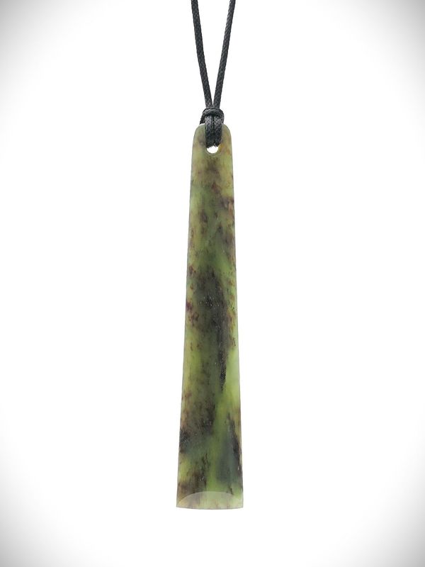 Moko Pounamu Toki NZ Genuine Hapopo Greenstone - Matakana