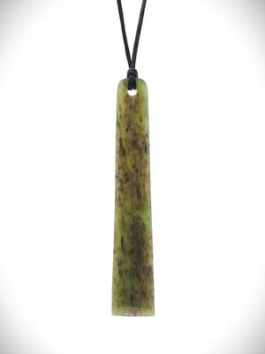 Moko Pounamu Toki NZ Genuine Hapopo Greenstone - Whangaripo