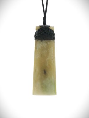 Moko Pounamu Toki NZ Genuine Hapopo Greenstone - Hahuru