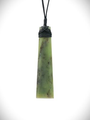 Moko Pounamu Toki NZ Genuine Hapopo Greenstone - Topuni