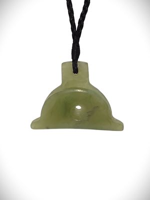 Moko Pounamu Shepherds Whistle NZ Genuine Inanga Greenstone - Mahoe Moko Pounamu Shepherds Whistle NZ Genuine Inanga Greenstone - Mahoe