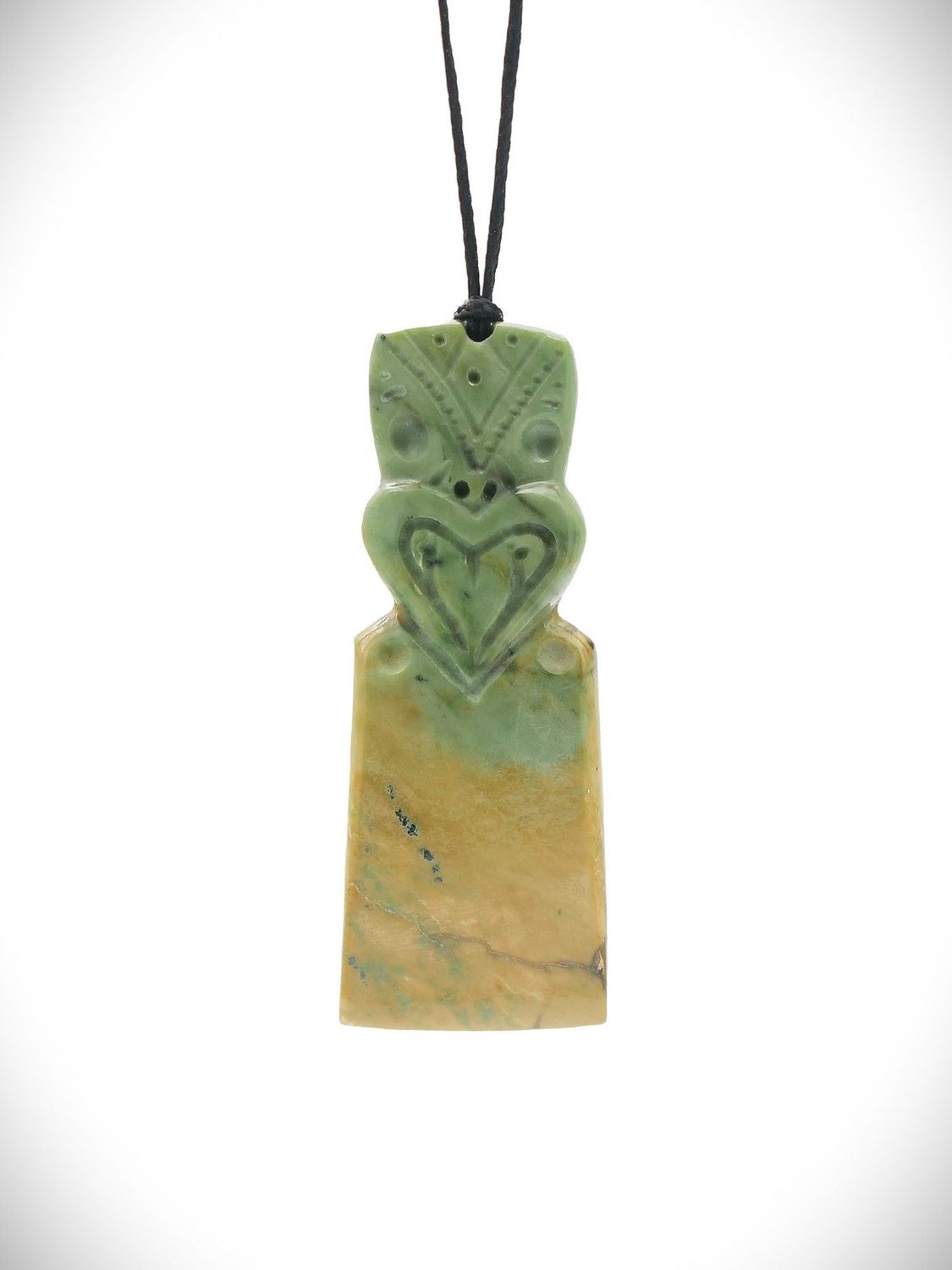 Moko Pounamu Toki Genuine NZ Inanga Flower Greenstone - Ohorere Moko Pounamu Toki Genuine NZ Inanga Flower Greenstone - Ohorere