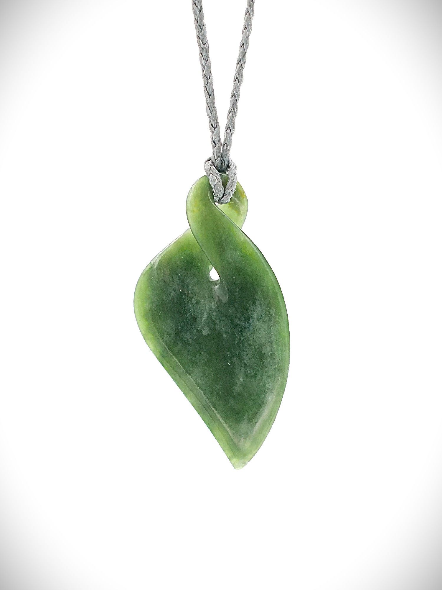 Moko Pounamu Pikorua (Twist) NZ Genuine Kahurangi Greenstone - Koronga