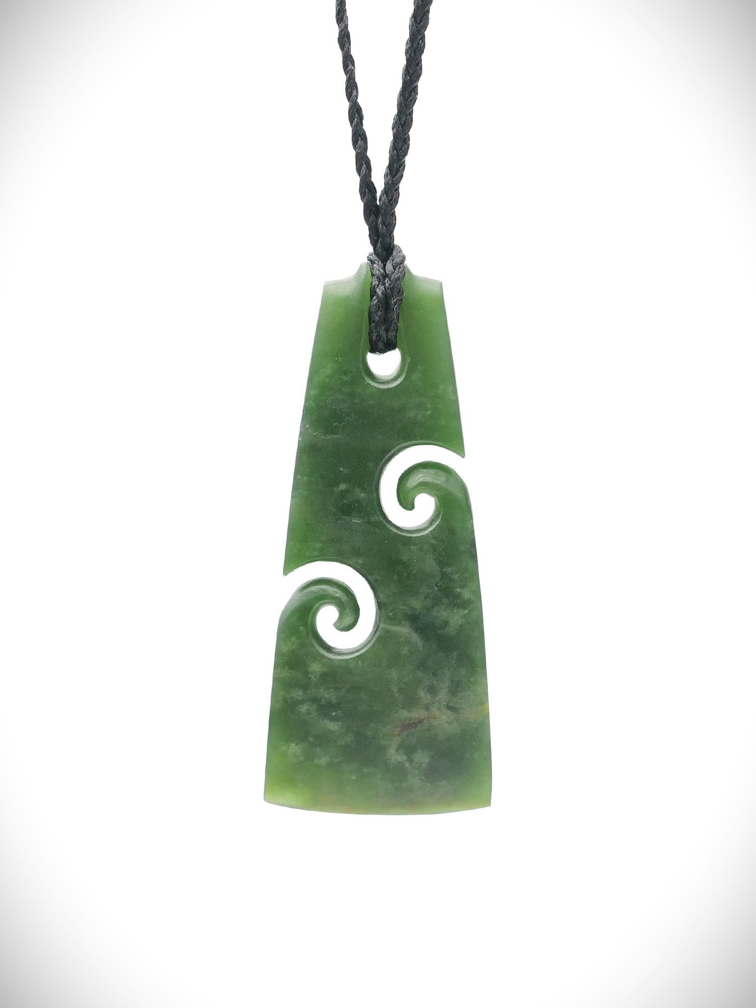 Moko Pounamu Toki with Koru NZ Genuine Kawakawa Greenstone - Mataaho