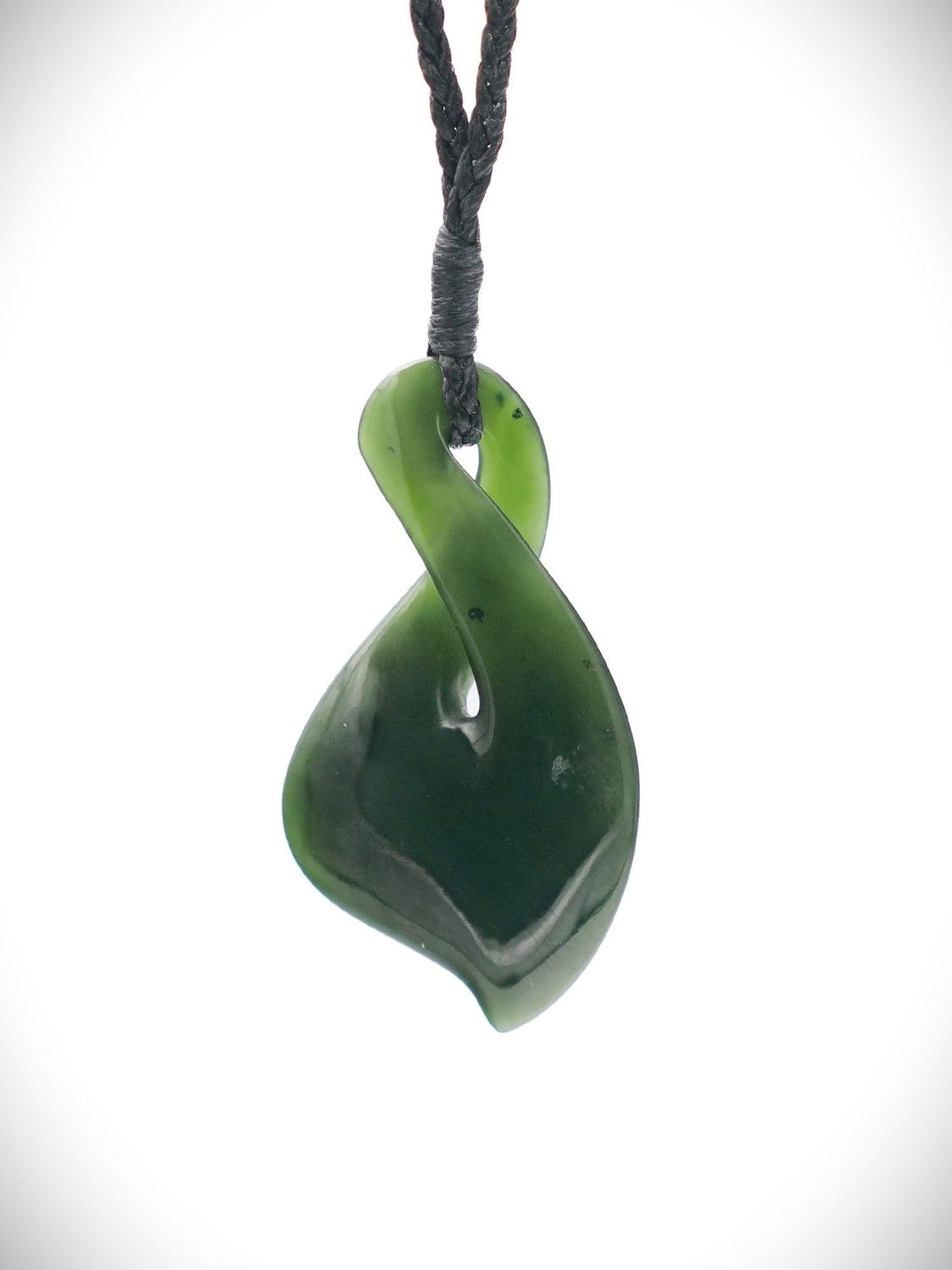 Moko Pounamu Pikorua NZ Genuine Kawakawa Greenstone - Manaaki