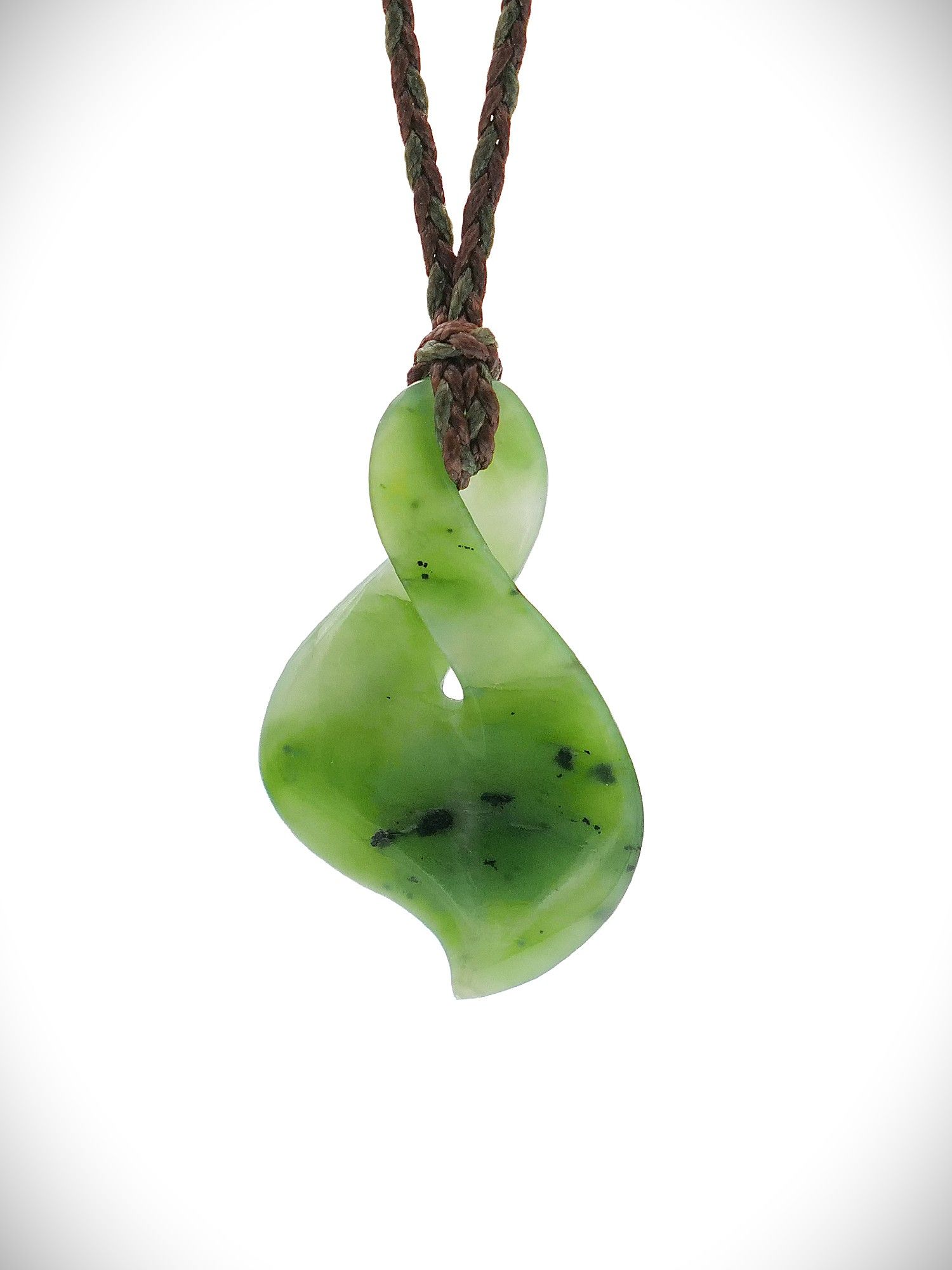 Moko Pounamu Pikorua (Twist) Genuine NZ Kahurangi Greenstone - Heke