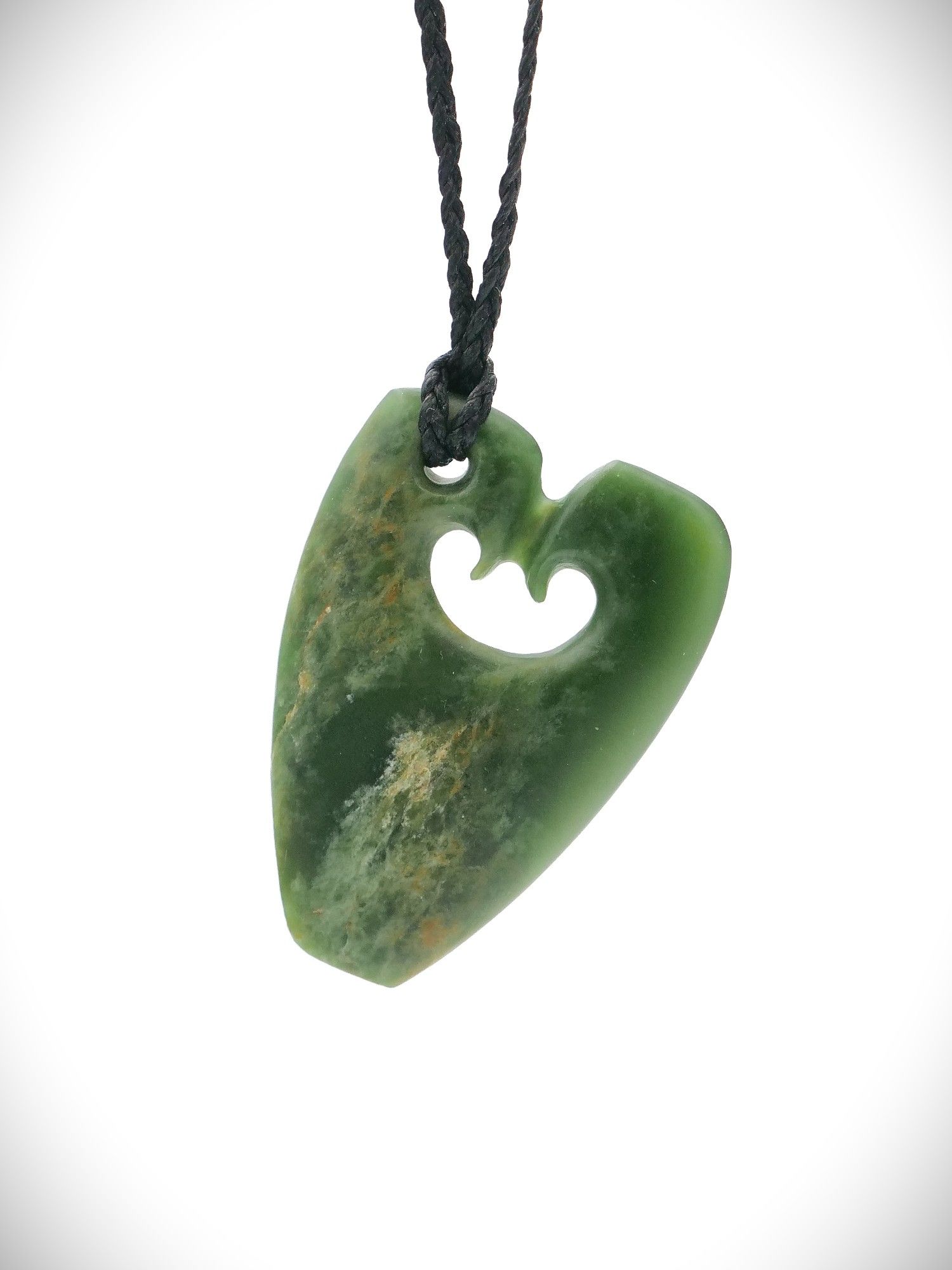 Moko Pounamu Genuine NZ Kawakawa Greenstone - Hokianga