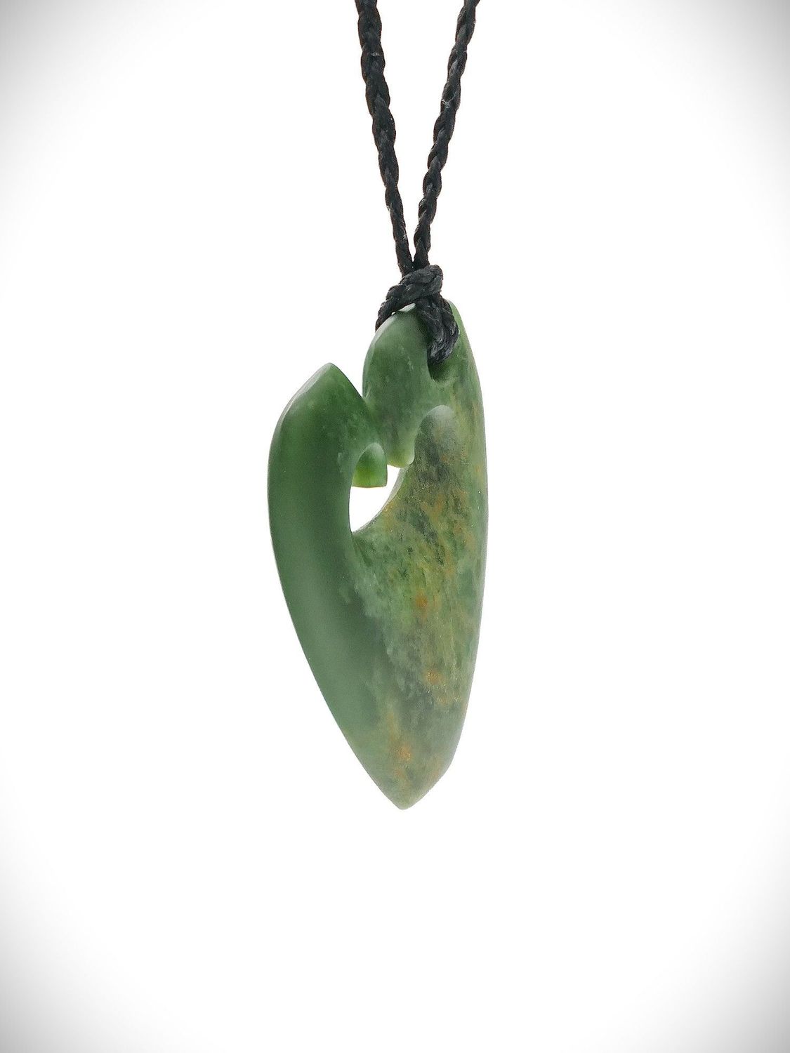 Moko Pounamu Genuine NZ Kawakawa Greenstone - Hokianga