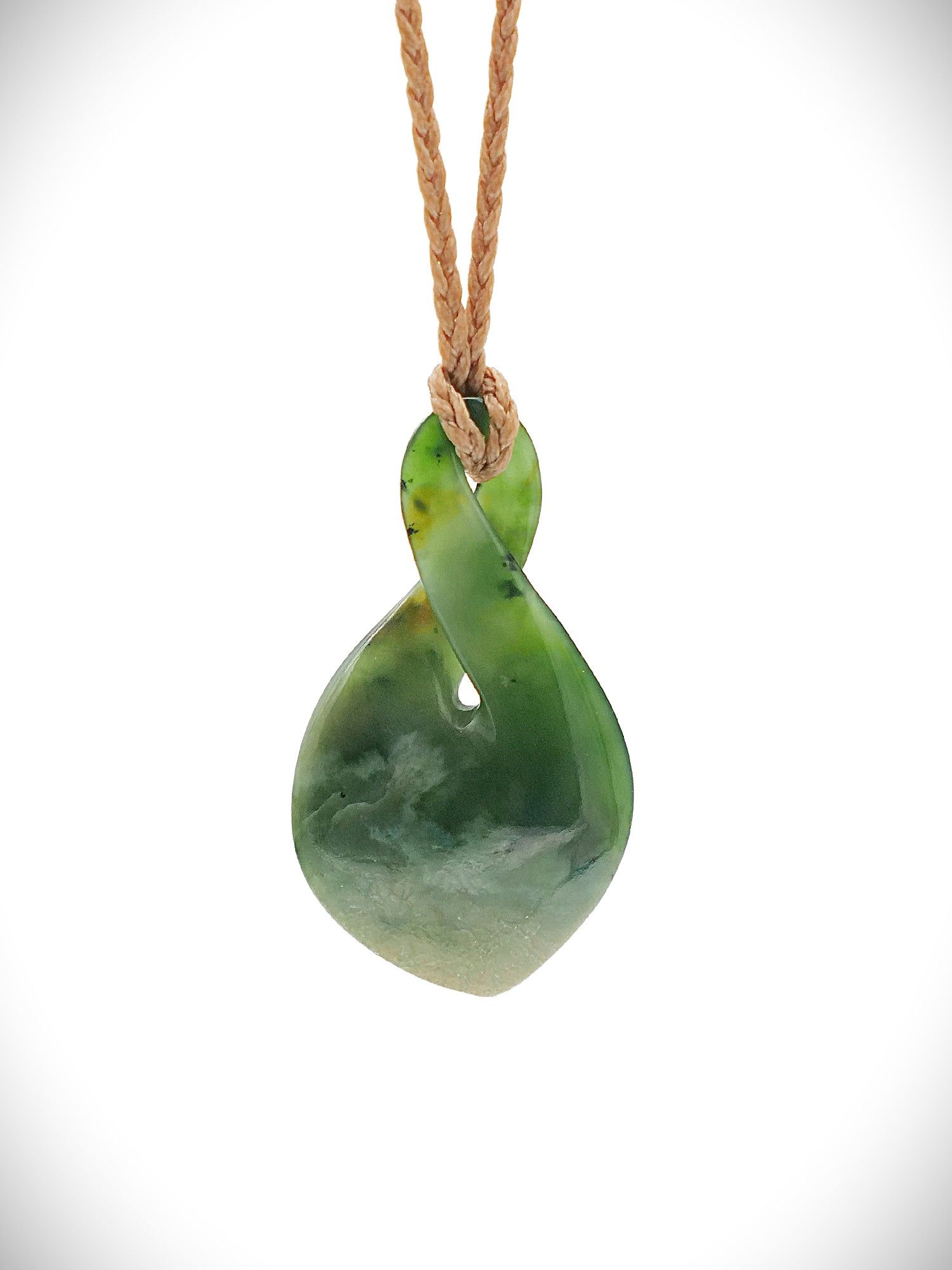 Moko Pounamu Pikorua (Twist) Genuine NZ Kahurangi Greenstone - Ariki