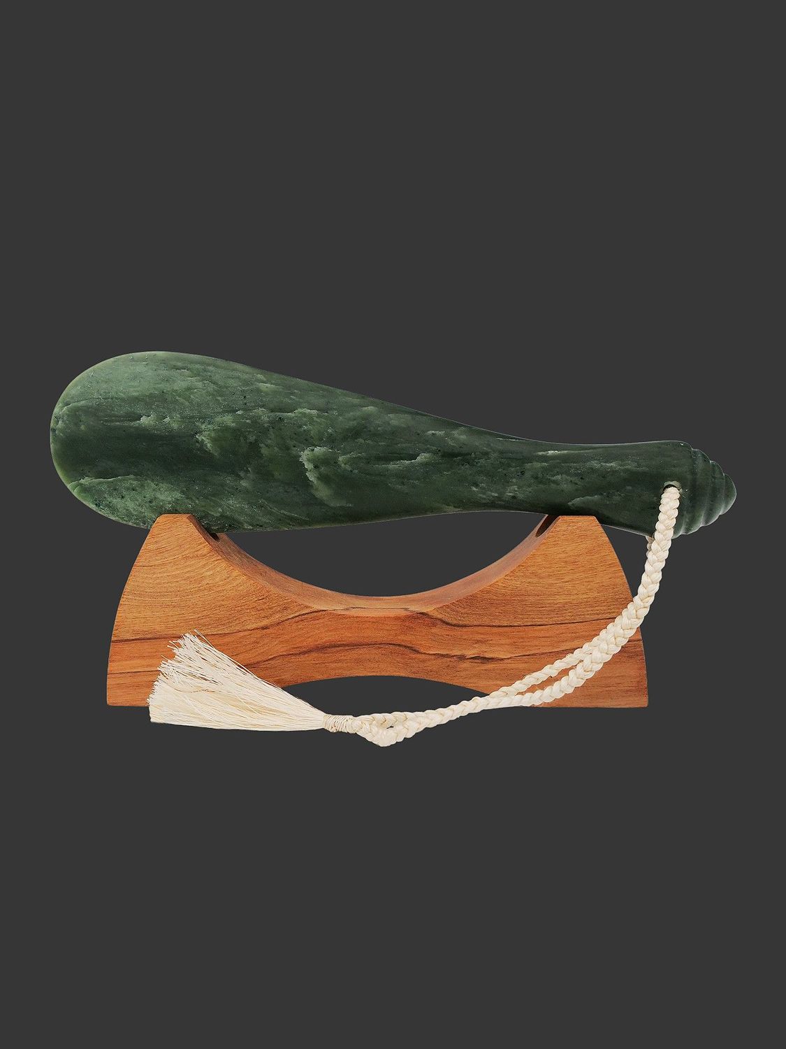 Moko Pounamu Mere Sculpture NZ Genuine Kawakawa Pounamu - Ahuroa Moko Pounamu Mere Sculpture NZ Genuine Kawakawa Pounamu - Ahuroa