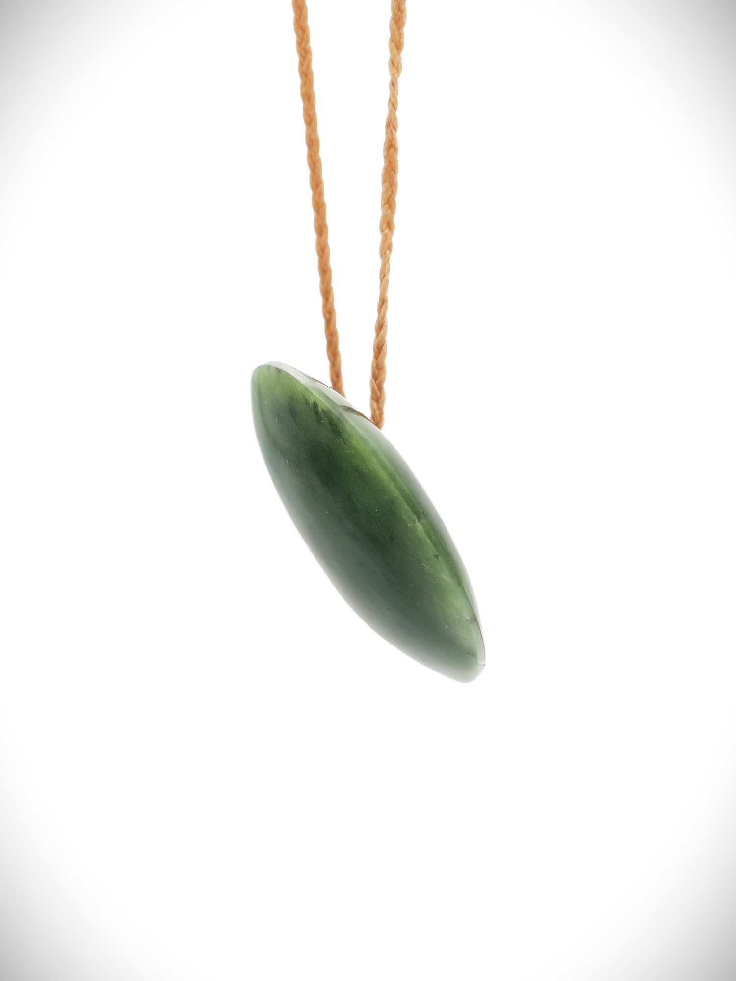 Moko Pounamu Porohita (Disc) NZ Genuine Kawakawa Greenstone - Ohope