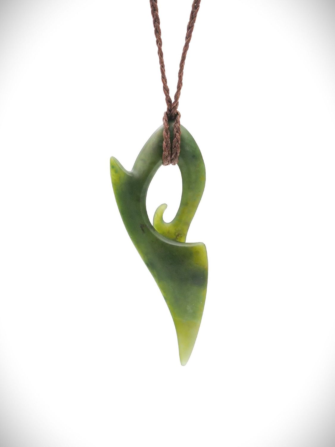 Moko Pounamu Comtemporary Koru NZ Genuine Kawakawa Greenstone - Kohi Moko Pounamu Comtemporary Koru NZ Genuine Kawakawa Greenstone - Kohi