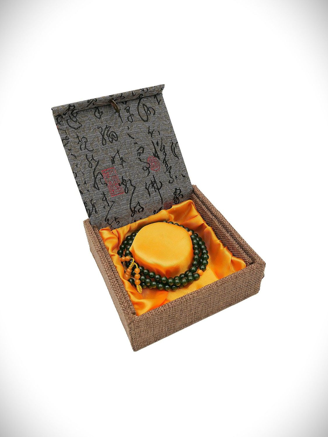 Moko Pounamu Mala Beads NZ Genuine Kawakawa Greenstone - Whangaripo