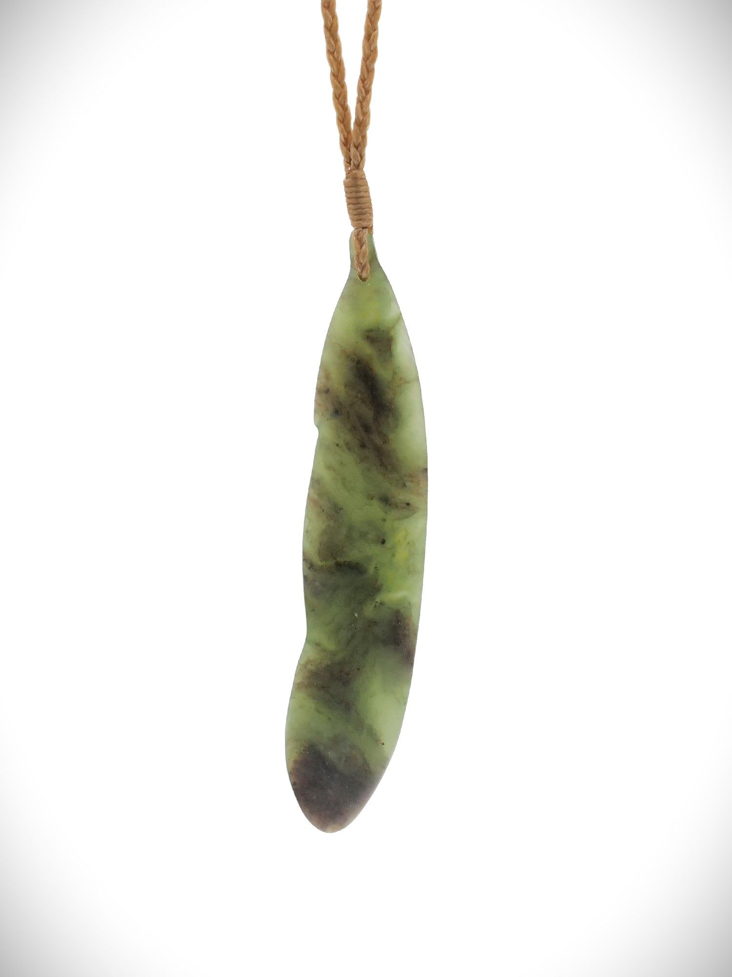 Moko Pounamu Feather NZ Genuine Totoweka Greenstone Huru (Feather) -Kanuka
