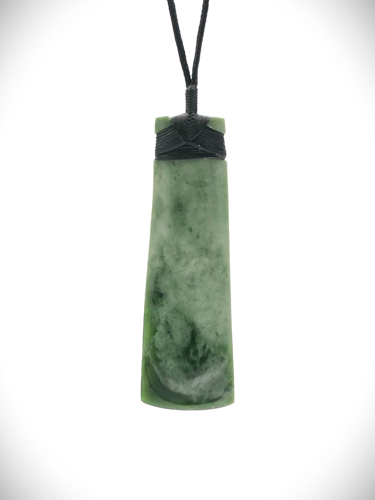 Moko Pounamu Toki NZ Genuine Kawakawa Greenstone -Ikaroa
