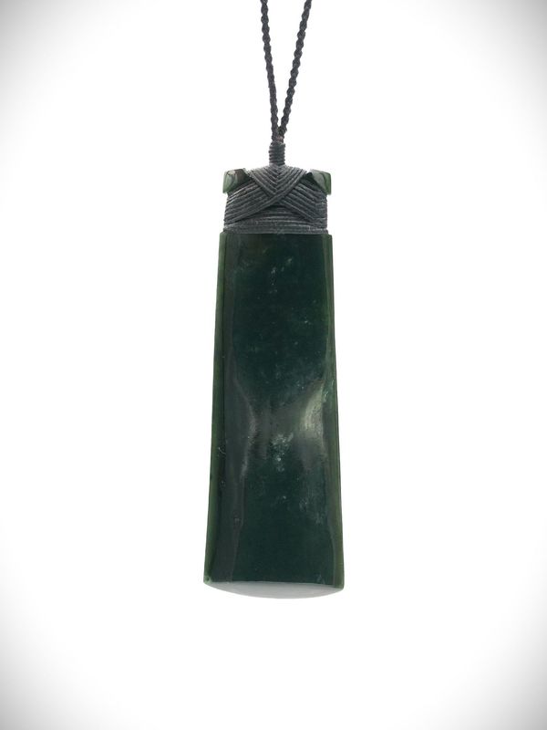 Moko Pounamu Toki NZ Genuine Kawakawa Greenstone - Arahia