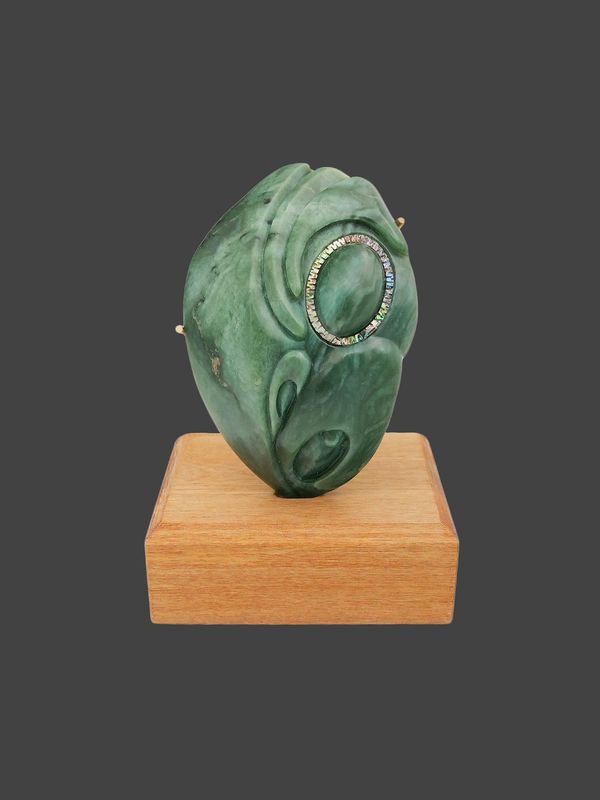 Moko Pounamu Koruru NZ Genuine Auhunga Greenstone - Mangapai